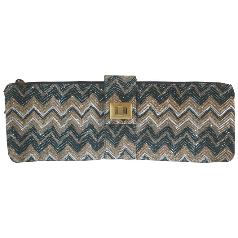 L'Aura Multicoloured Maxi clutch Handle Bag For Sale at 1stDibs