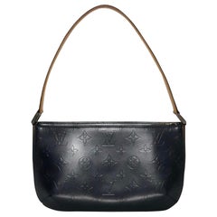 Louis Vuitton Matte Vernis Fowler in Blue Shoulder Handbag