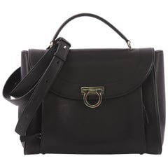 Salvatore Ferragamo Sofia Rainbow Saddle Bag Leather Medium