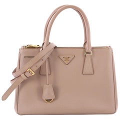 Prada Double Zip Lux Tote Saffiano Leather Small