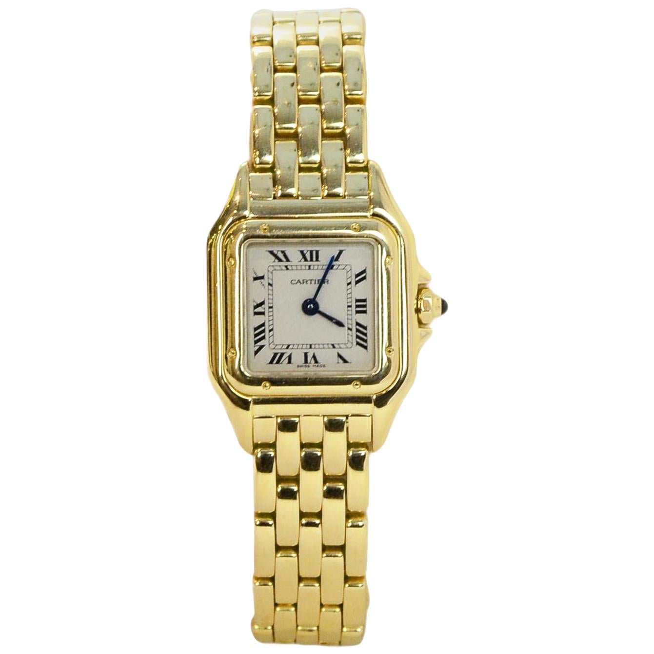 Cartier 18k Yellow Gold Small Panthere de Cartier Watch rt. $19, 800