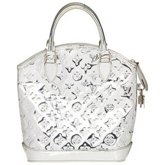 2007 Louis Vuitton Silver Monogram Miroir Vinyl Lockit