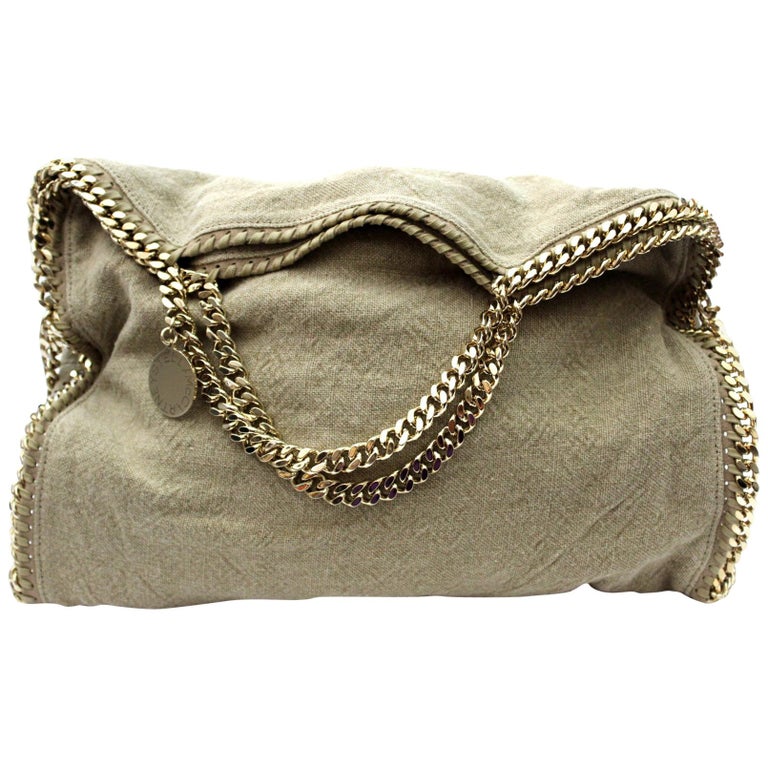 Stella McCartney Falabella Beige Linen Bag at 1stDibs | stella  