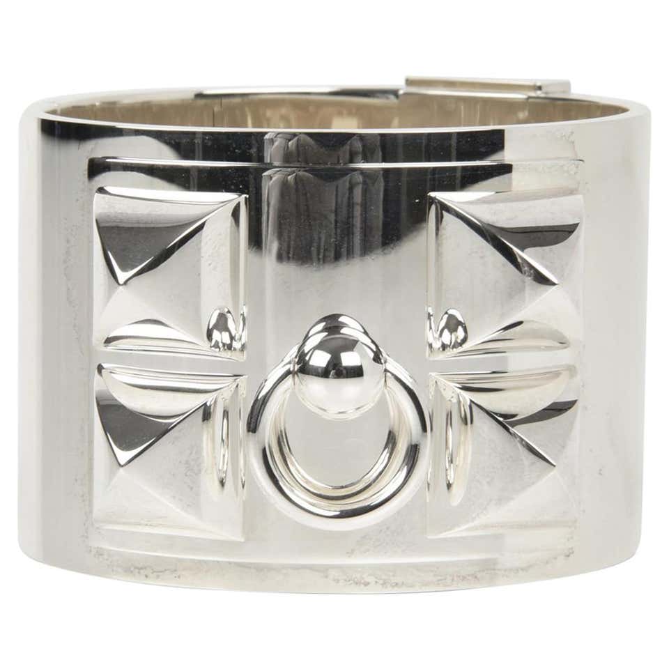 Hermes silver cuff Clearance