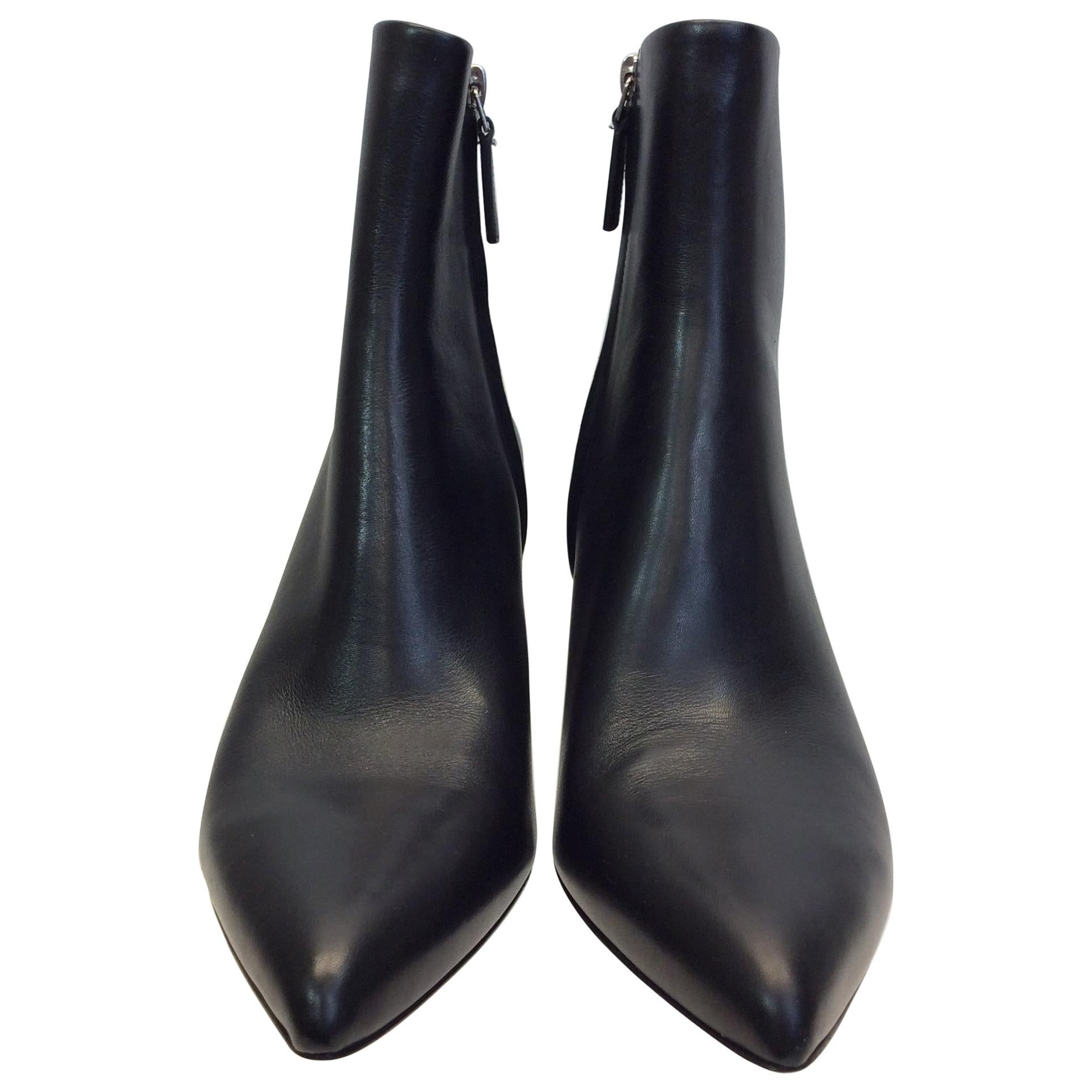 Alexander Wang Black Leather Bootie NIB For Sale