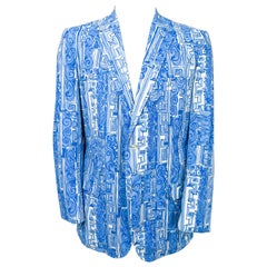 Retro 1970s Mens Lilly Pulitzer Printed Jacket