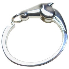 ICONIQUE Hermés Petit Modèle Galop Bracelet Argent 925 "" Petite Taille Bon Etat