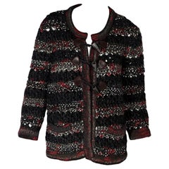 Multicolor Chanel Wool-Blend Cardigan Sweater