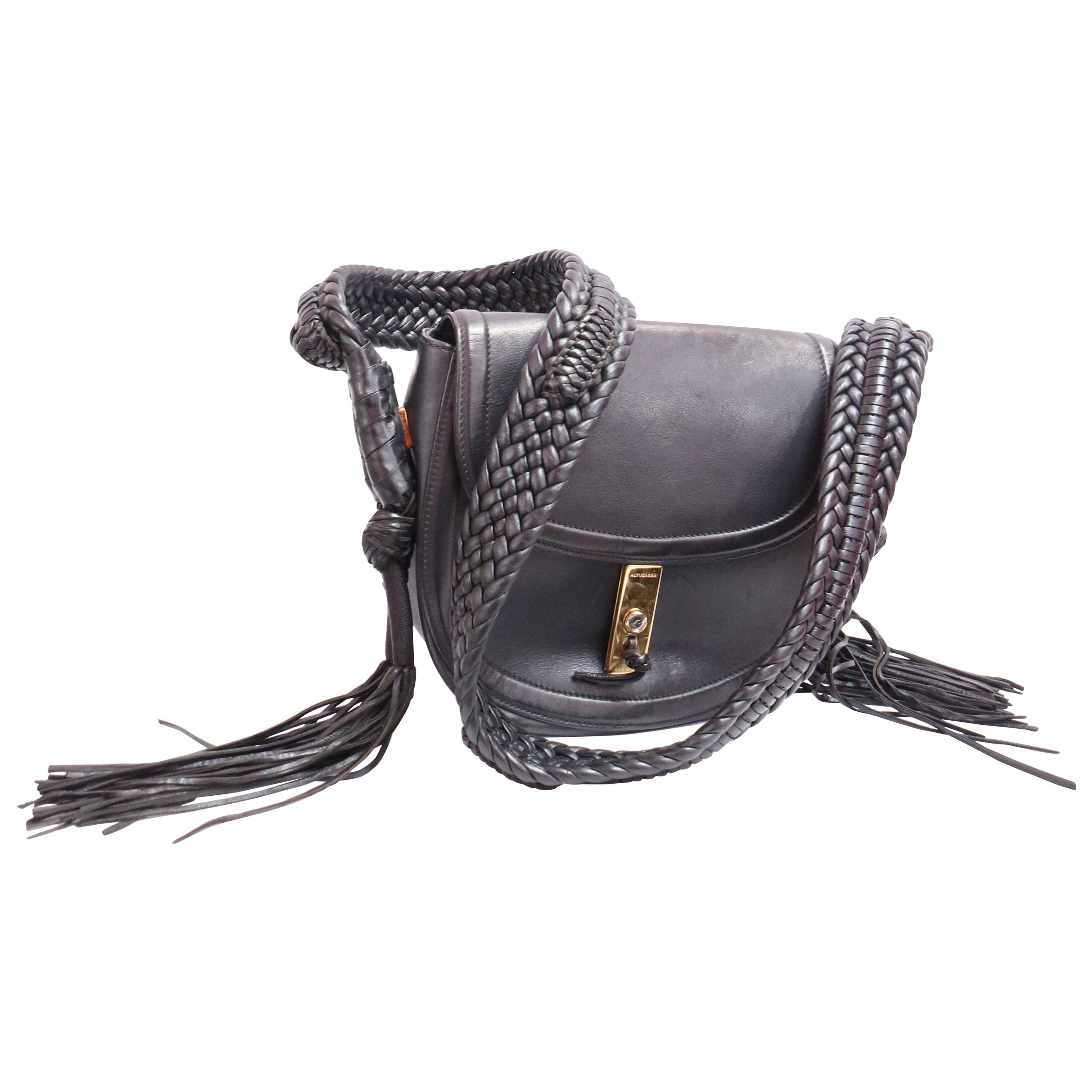 ALTUZARRA Ghianda Bullrope Saddle leather shoulder bag