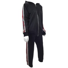 Gucci Swarovski Crystal Embellished Tech Jersey Track Suit