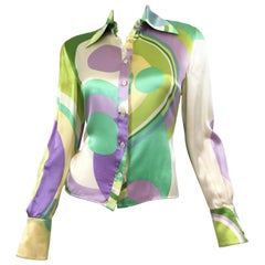 Gianni Versace Couture Silk Blouse Vintage