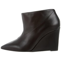 Hermès NEW Black Black Pointy Heels Ankle Booties Boots in Box