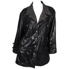 Chanel PVC/Boucle Coat - black