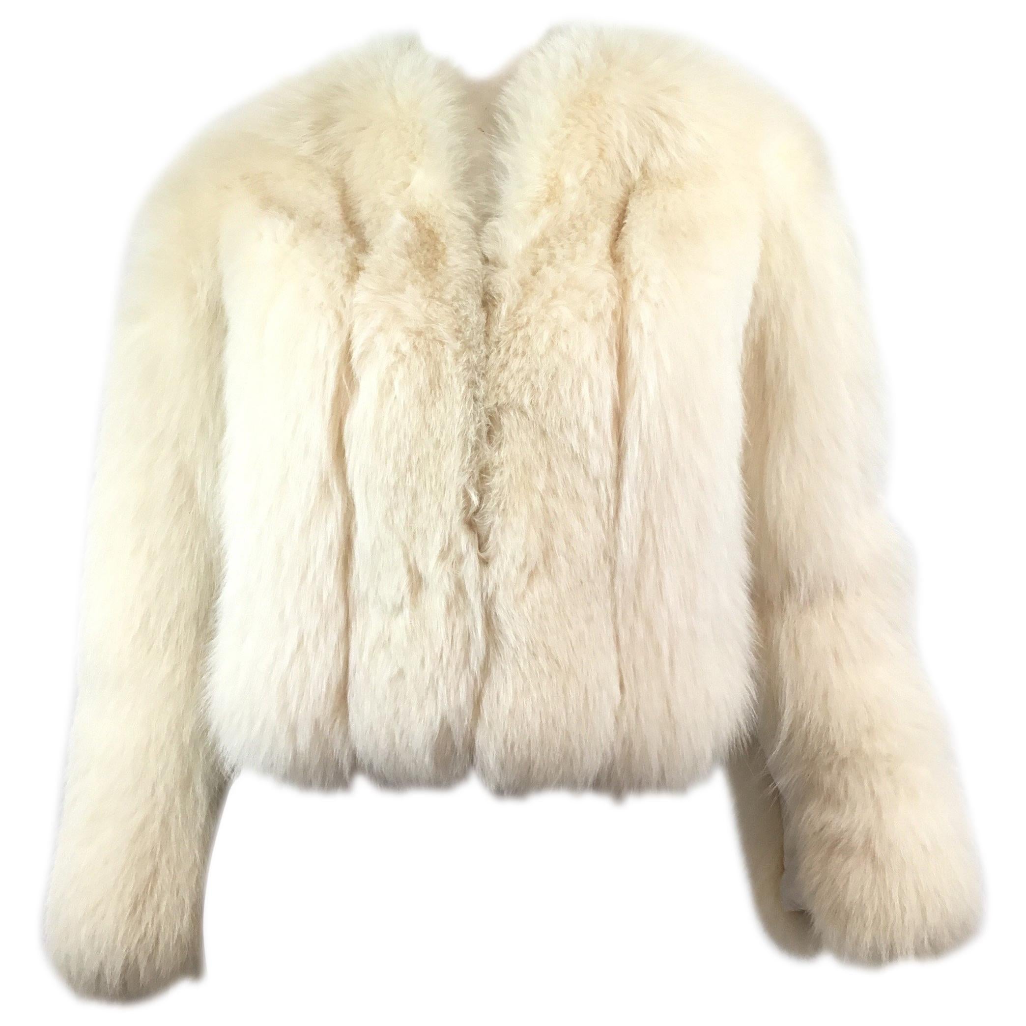 Sakowitz Fox Fur Chubby Jacket Vintage