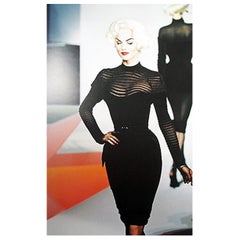 Vintage  Thierry Mugler Dramatic Iconic Siren Velvet Dress in Galaxy Book  Collectors!