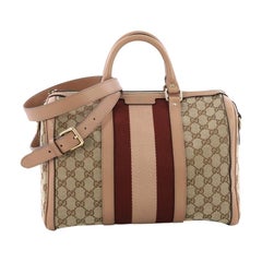 Gucci Vintage Web Boston Bag GG Canvas Medium