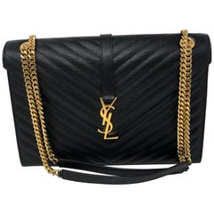 Used Black YSL Bag