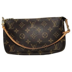  Louis Vuitton Monogram Pochette Accessories Wristlet Handbag