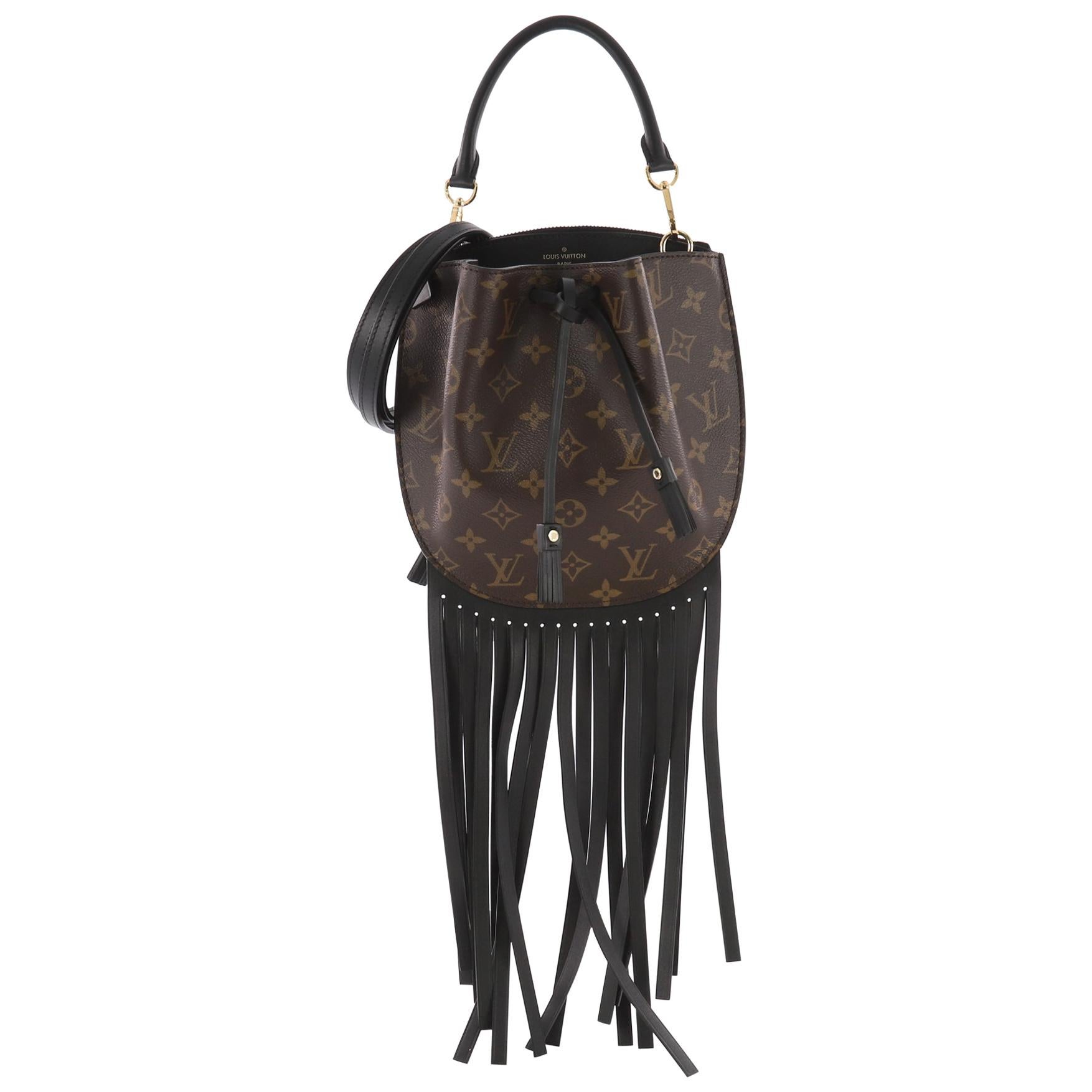 Louis Vuitton Fringed Noe Monogram Canvas with Leather