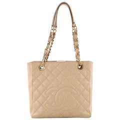 Chanel Petite Shopping Tote Quilted Caviar