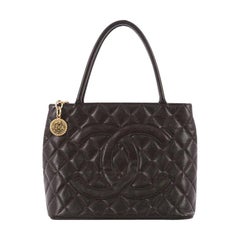 Chanel Medallion Tote Quilted Caviar