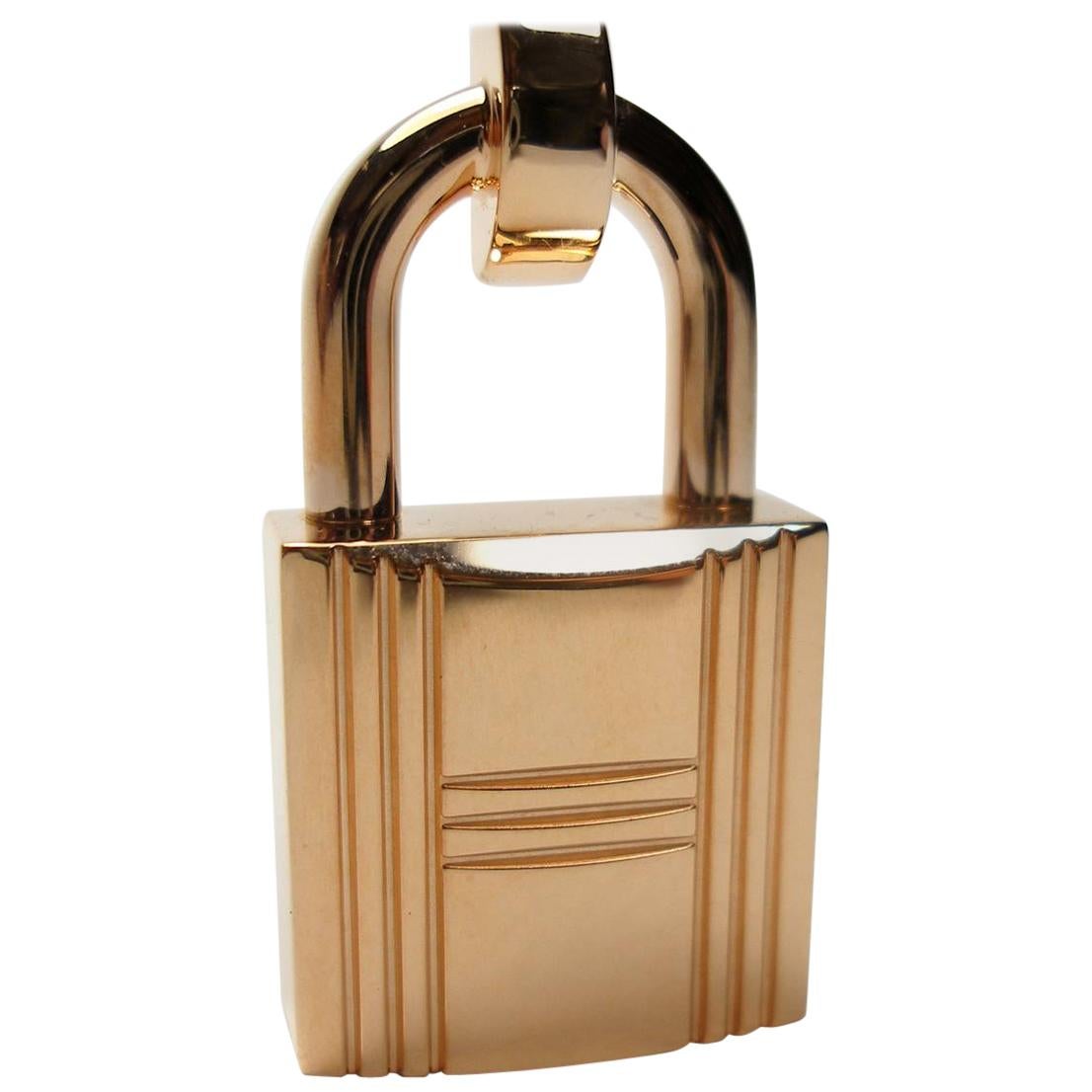 INEDIT Hermès Romance Mini Cadenas Buckle Gold Plated for strap 13 mm BRAND NEW 