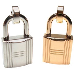 INEDIT Set 2 Romance Mini Hermès Cadenas Buckle for strap in 13 mm / BRAND NEW
