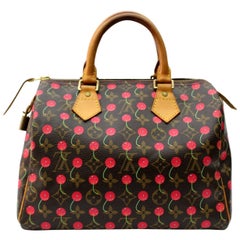 Louis Vuitton Limited Edition Monogramm Kirsche Speedy 25 Tasche