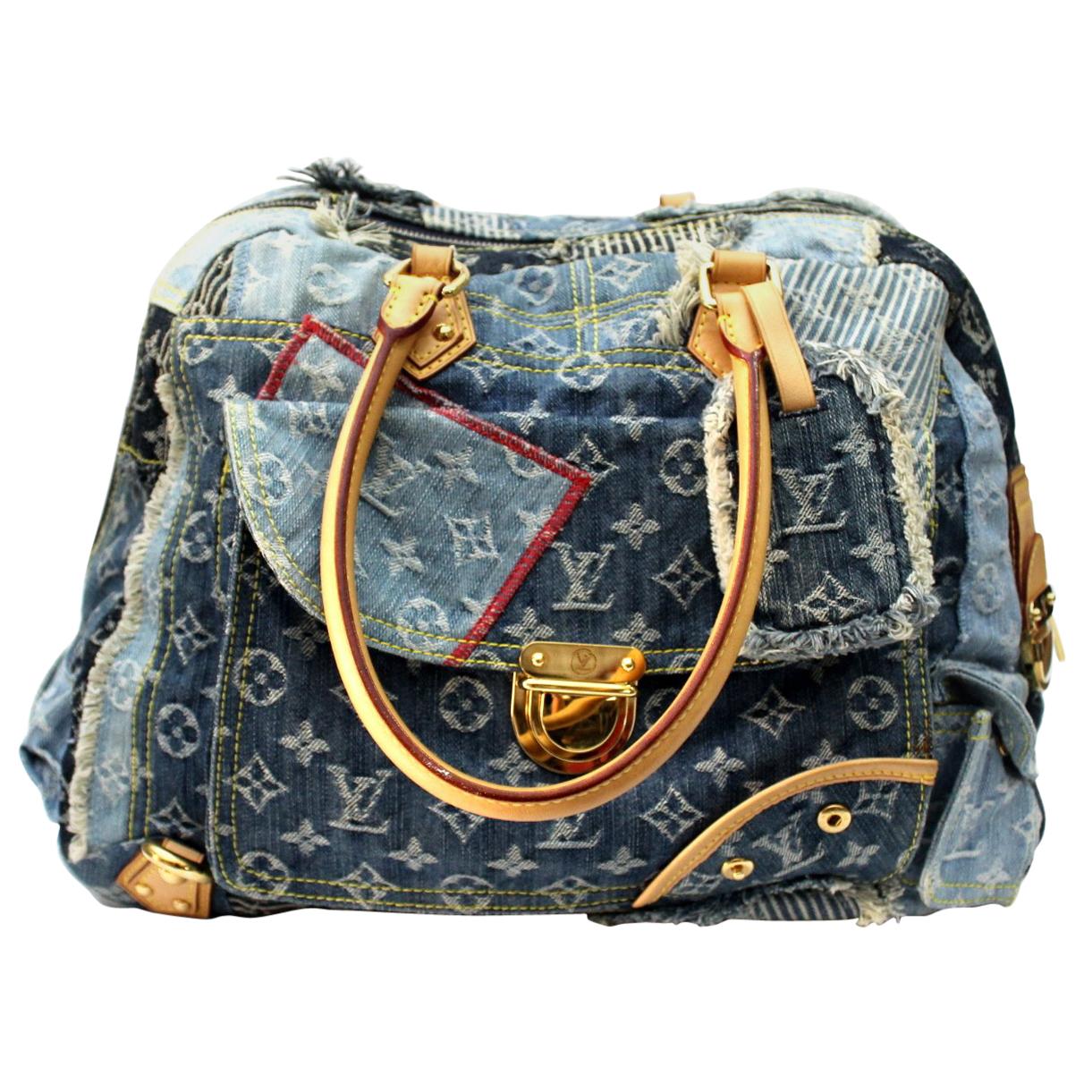 Louis Vuitton, Bags, Louis Vuitton Bowly Denim Patchwork Bowler Jean  Monogram Limited Edition Bag
