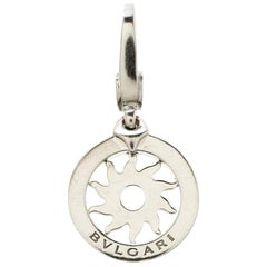 Bvlgari Tondo Sun Sole 18k White Gold Charm Pendant