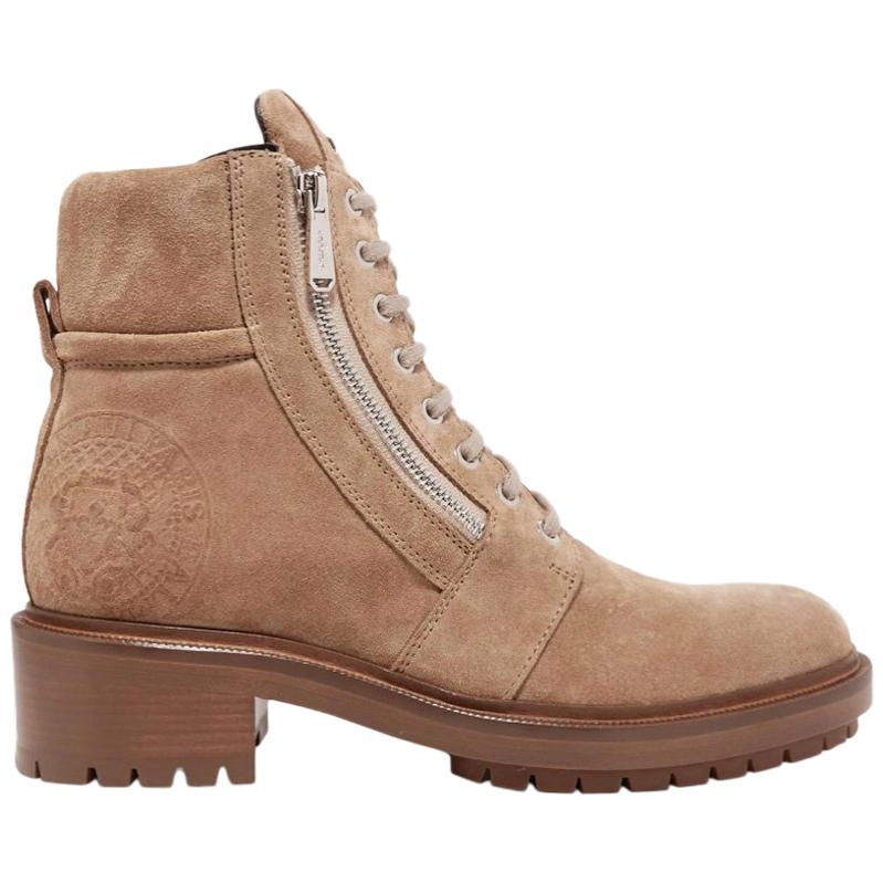 Balmain Natural Ranger Suede Ankle Boots
