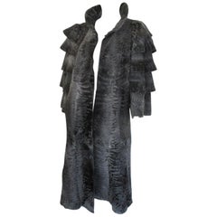 Vintage  Extravagant Broadtail Lamb fur coat