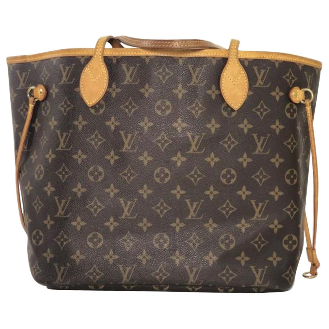  Louis Vuitton Monogram Neverfull MM Tote Shoulder Handbag For Sale