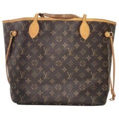 Louis Vuitton Monogram Neverfull MM Tote Shoulder Handbag
