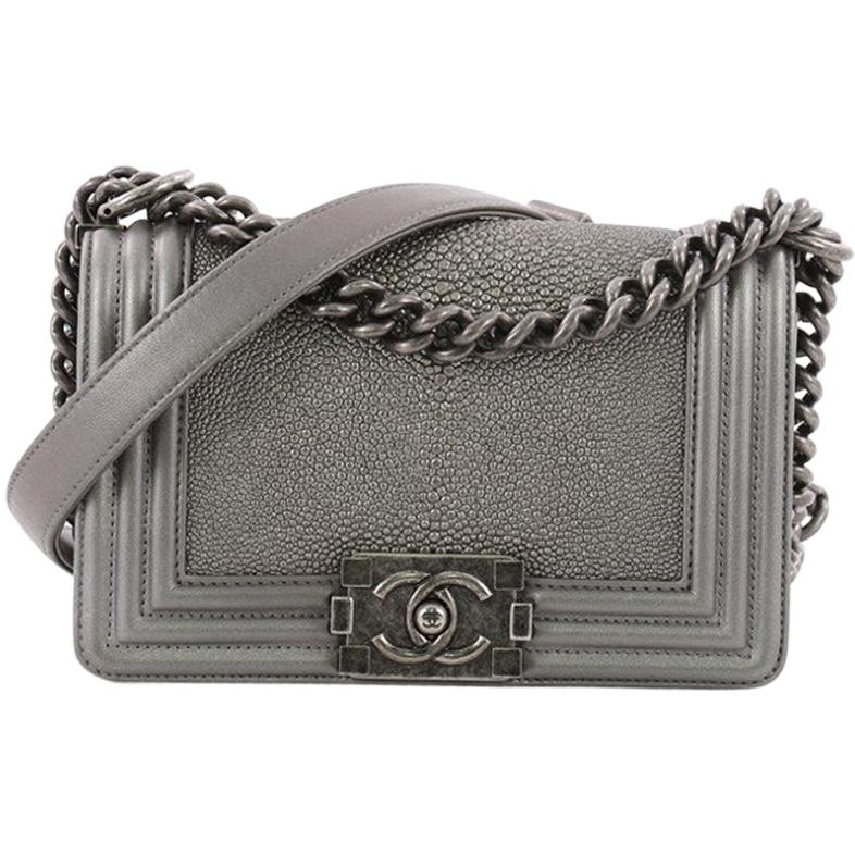 Chanel Boy Flap Bag Stingray Small