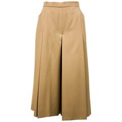 1970's Hermes Beige Wool Culottes at 1stDibs