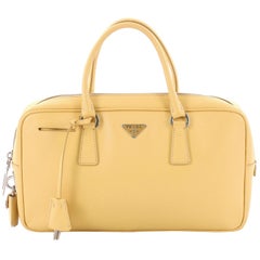 Prada Bauletto Handbag Saffiano Leather Small