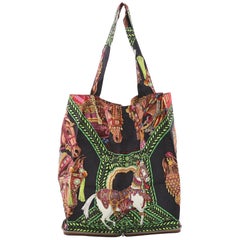 Hermes Silky Pop Tote Printed Silk