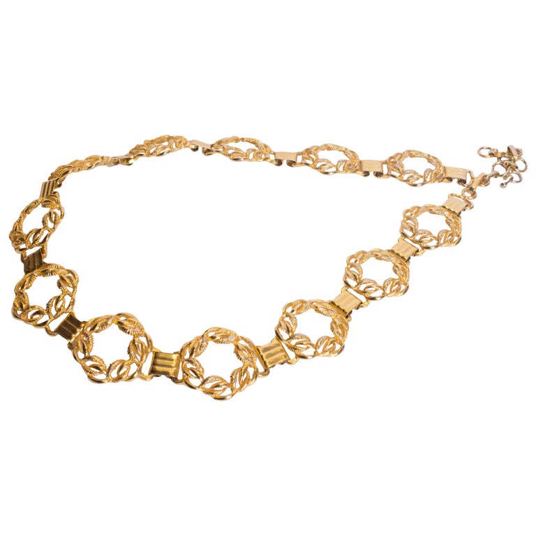 Vintage Chain Belt with Circular links For Sale at 1stDibs vintage