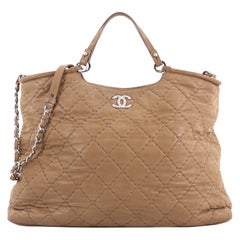 Chanel CC Sea Hit Tote Quilted Iridescent Calfskin Large