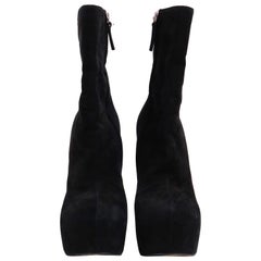 Guiseppe Zanotti - Bottines en daim noires, taille US 7,5