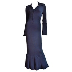 Jean Paul Gaultier Farbblock-Maxikleid 1990er Jahre