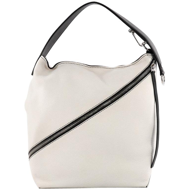 Proenza Schouler Zip Hobo Pebbled Leather Medium