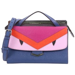 Fendi Demi Jour Monster Satchel Leather