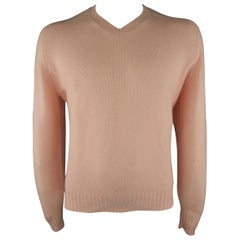 BRUNELLO CUCINELLI Size 40 Light Pink Knitted Cashmere Sweater