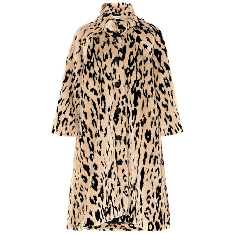 Balenciaga Oversized Animal Print Faux-Fur Coat at 1stDibs | balenciaga ...