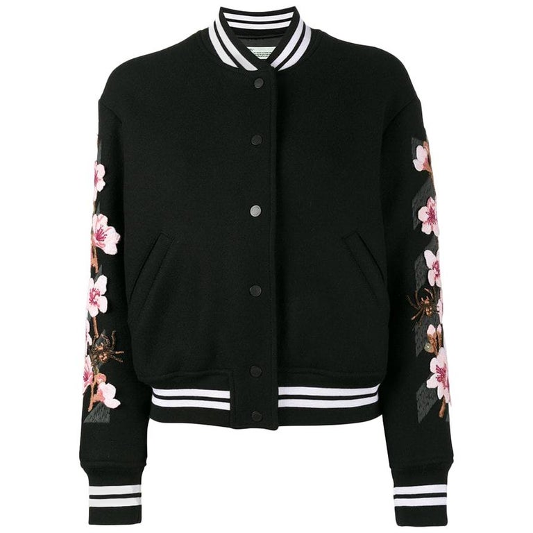 Off-White 2015 Virgil Abloh Letterman Wool Jacket with Patches