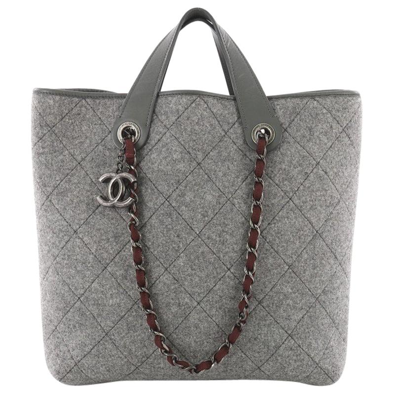 Chanel Pop Tote Quilted Felt Large