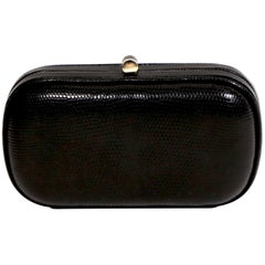 1980's BOTTEGA VENETA karung lizard clutch bag