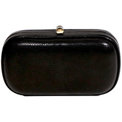 1980's BOTTEGA VENETA karung lizard clutch bag 